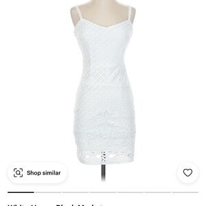 White House Black Market White Sheath Mini Dress